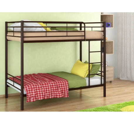 Двухъярусная кровать Севилья-3 ПЯ с полкой и ящиком, спальные места 190х90 см